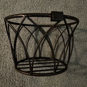 Black Rod Iron Hanging Basket 7”